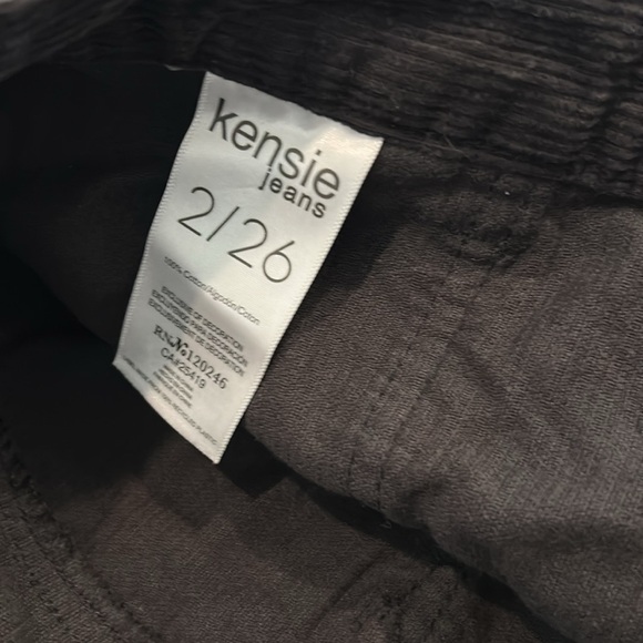 KENSIE JEANS CORDUROY BLACK SKIRT SIZE:2/26 - Picture 3 of 6